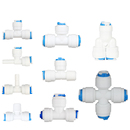 净水器2分快接三通接头纯水机3分PE管快速接头直饮水机三通配件头