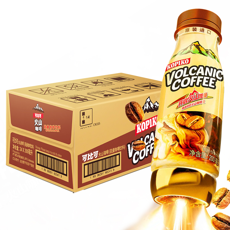 KOPIKO可比可火山咖啡饮料200ml*6进口咖啡饮料即饮咖啡印尼进口