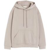 HM女装 0456163 复古休闲宽松套头连帽衫 卫衣冬季 长袖