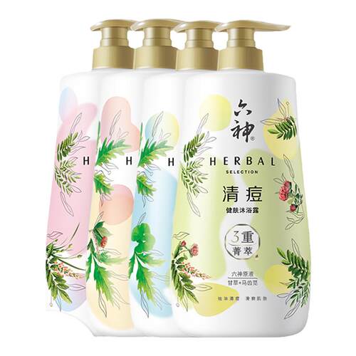 六神温和祛痘菁萃沐浴露官方正品