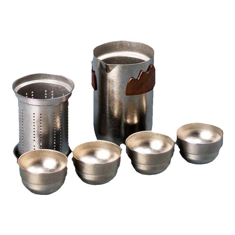 清沁堂纯钛旅行茶具户外便携式快客杯套装一壶四杯泡茶壶收纳包,餐饮具,旅行茶具,淘宝优惠券,粉丝福利购,淘宝优惠卷