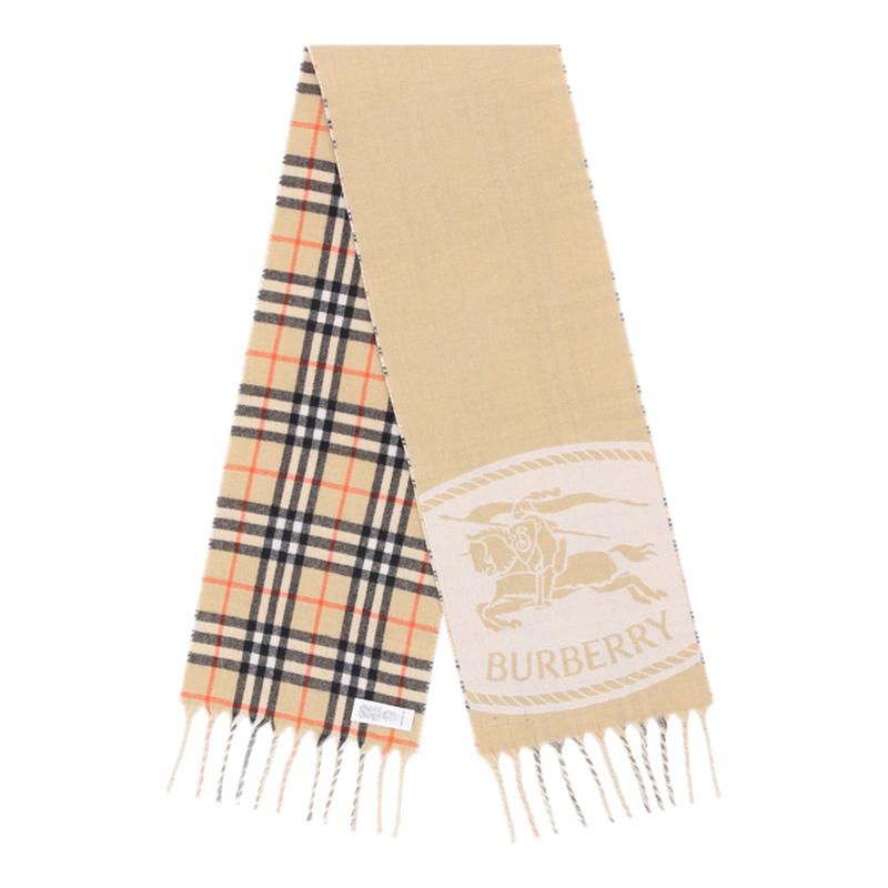 BURBERRY中性双面两用围巾