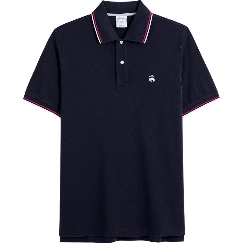 布克兄弟男士珠地网眼纯棉polo