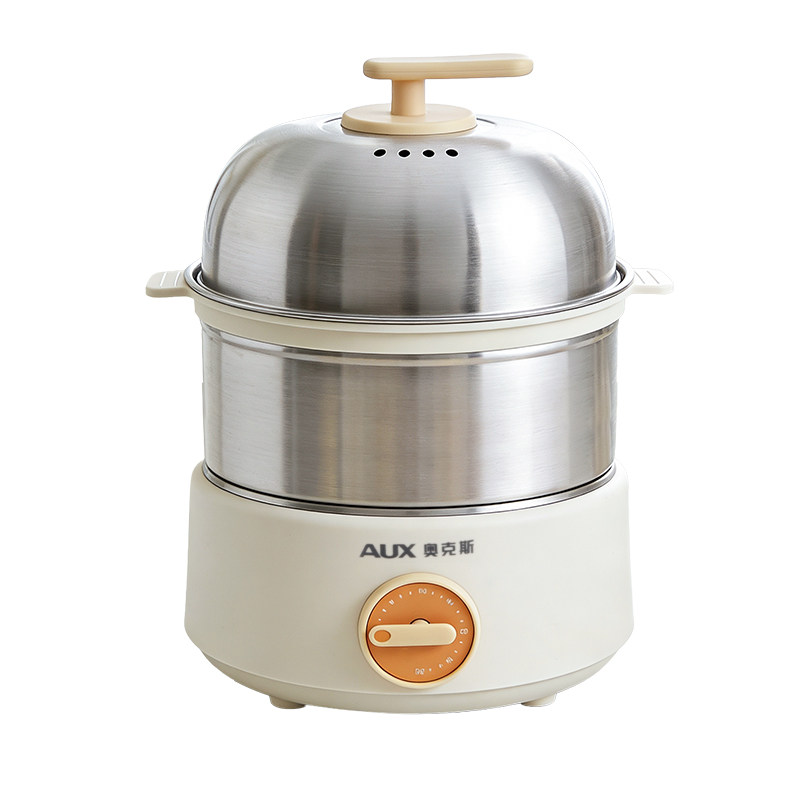 奥克斯蒸蛋器不锈钢煮蛋器家用双层定时断电早餐神器小型宿舍新款,厨房电器,煮蛋器/蒸蛋器,淘宝优惠券,粉丝福利购,淘宝优惠卷