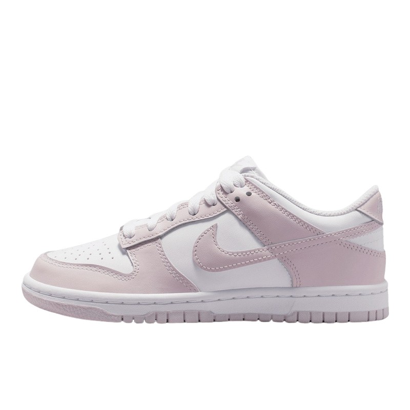 NIKE耐克女鞋灰粉白DUNK运动鞋大童低帮复古休闲鞋板鞋FB9109-128