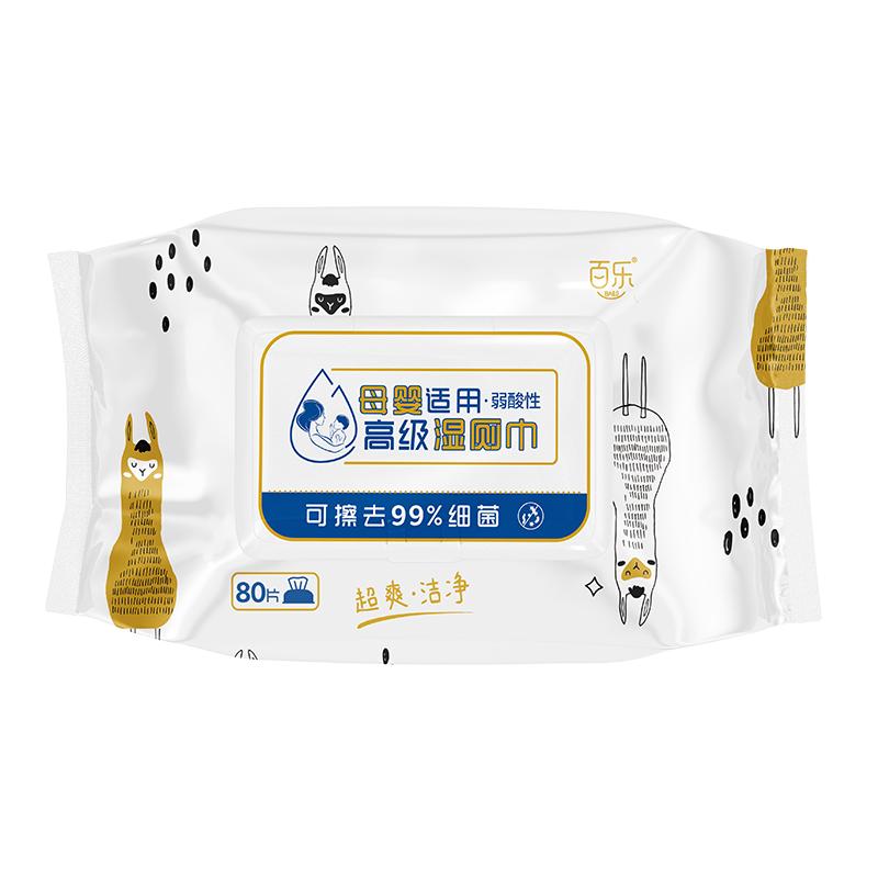百乐湿厕纸家庭实惠装80抽大包装