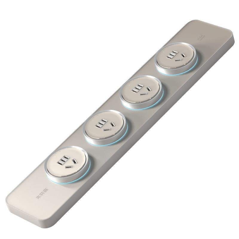 木林森智能开关超薄轨道插座