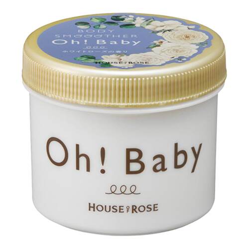ohbaby玫瑰屋白玫瑰身体磨砂膏改善粗糙去角质去鸡皮清洁官方正品