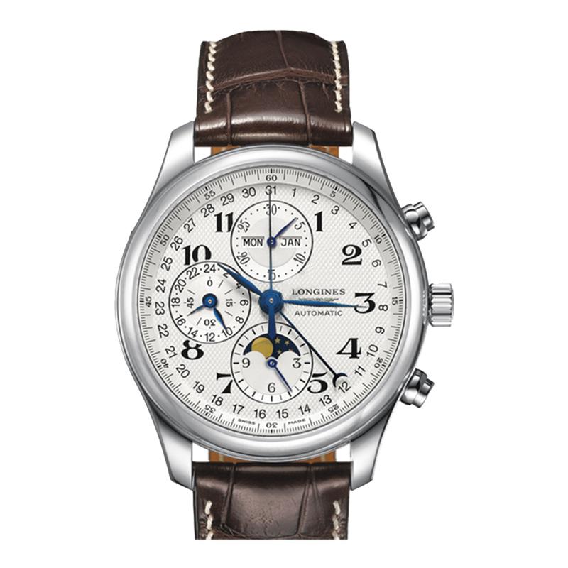 Longines浪琴男表 名匠系列经典八针月相机械手表L2.773.4.78.3