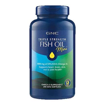 gnc健安喜深海鱼油omega3欧米茄非鱼肝油epa成人健身鱼油240粒