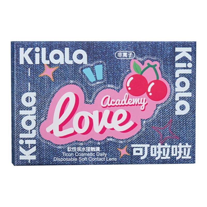 kilala可啦啦氛围感玻尿酸美瞳日抛10片紫葡萄吃掉紫色隐形眼镜SL