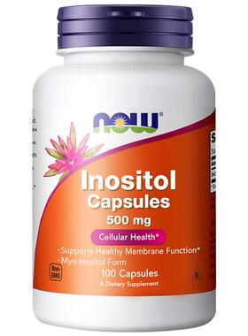 诺奥（NOW Foods）肌醇维生素b8胶囊500mg100粒inositol美国进口