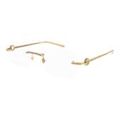 开云眼镜 无框矩形简约气质近视眼镜框GG1703O 古驰GUCCI男女同款