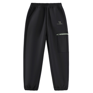 女束脚裤 儿童运动长裤 加厚加绒中大童休闲裤 小骆驼男童软壳冲锋裤