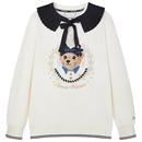 TeenieWeenie小熊奥莱冬装 甜美风少女感可拆卸琴褶领卫衣宽松上衣