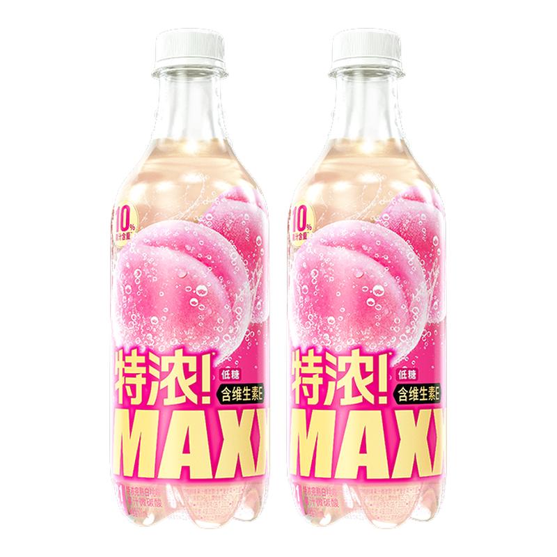【百补】MAXX 特浓完熟白桃果汁微碳酸饮料汽水 500ml*5瓶