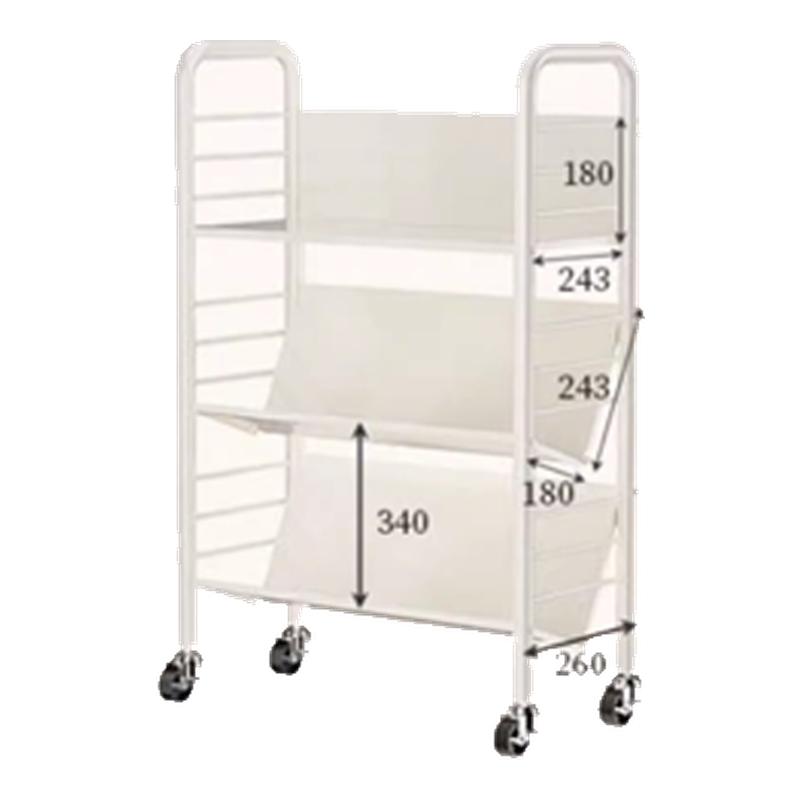 铁艺书架落地置物架可移动带轮家用儿童绘本架简易多层立式小书柜