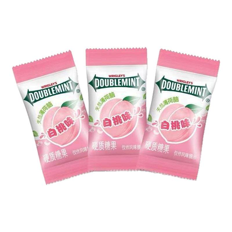绿箭白桃味薄荷糖散装口气清新结婚喜糖商用招待前台批发