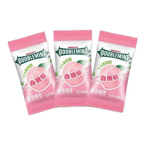 绿箭白桃味薄荷糖散装口气清新结婚喜糖商用招待前台批发