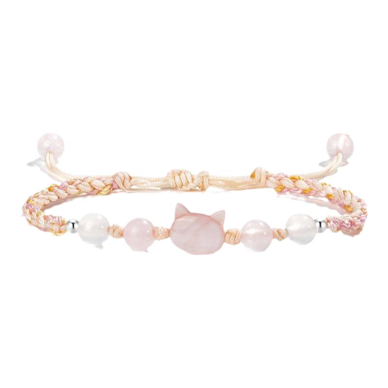 zeroline小猫情侣编织绳手链学生