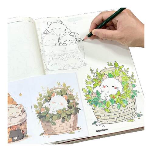 动物素描绘画书人物益智涂鸦绘本