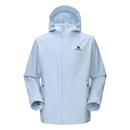 骆驼baby蓝冲锋衣女款 单冲2025秋冬户外硬壳防风防水登山服外套男