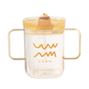 如山儿童牛奶喝水杯PPSU宝宝奶瓶带刻度1一2-3岁以上直饮吸管杯子