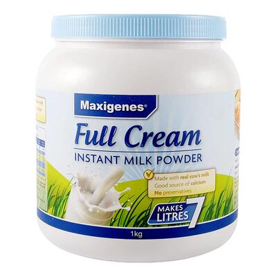 Maxigenes美可卓蓝胖子全脂奶粉全家营养脱脂奶粉蓝妹子1kg