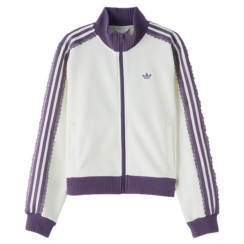 Adidas阿迪达斯三叶草女装2026秋季新款KNIT TRACK TOP外套LF2334