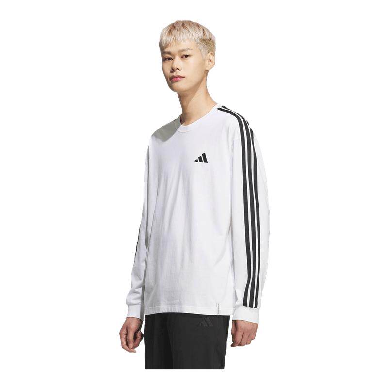 adidas阿迪达斯男子针织运动休闲宽松长袖T恤KF3731