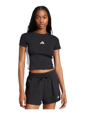 adidas阿迪达斯女子W 3S SJ BABY T短款运动休闲圆领T恤JC8325