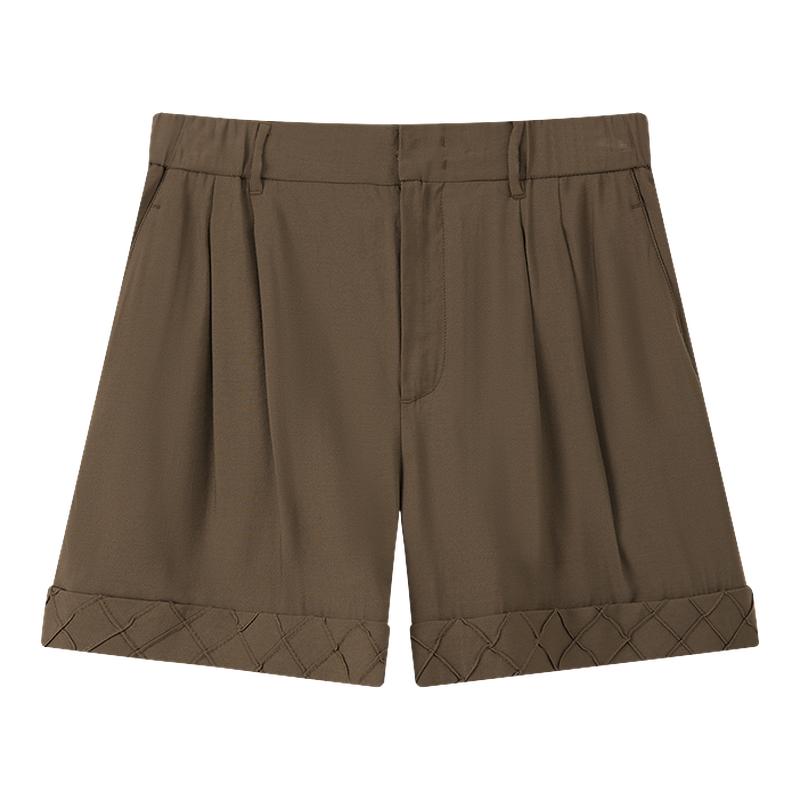 LILY通勤百搭显瘦复古阔腿裤