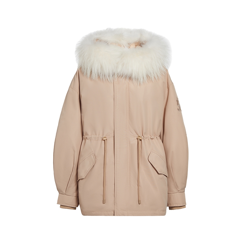 FIVEPLUS温暖貉子毛领羽绒服