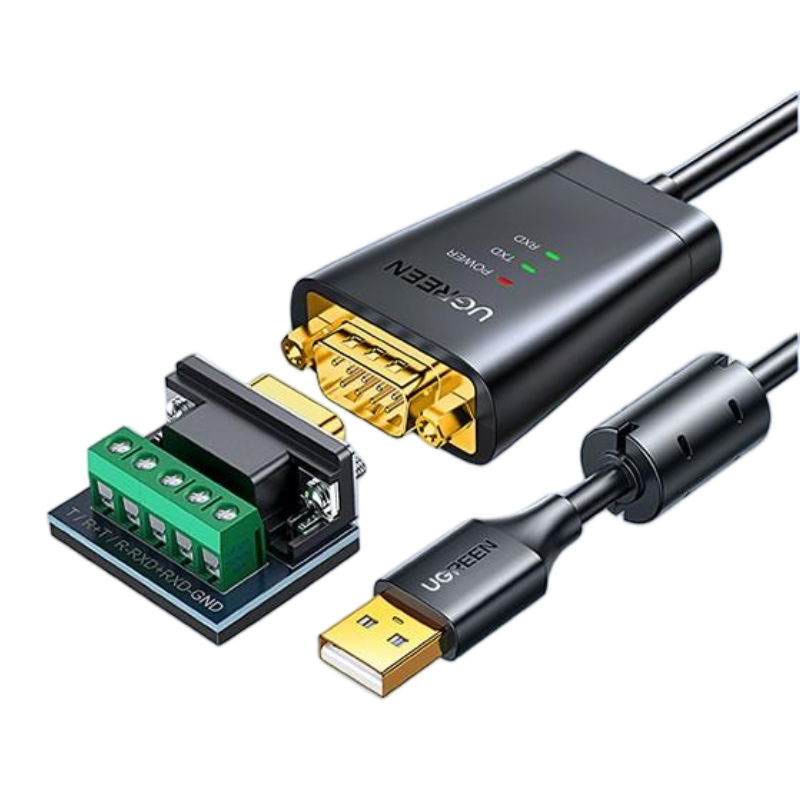 绿联 usb转rs485/422电脑接口九针串口数据线工业级转usb通讯模块