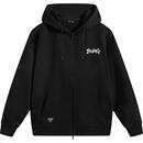 运动夹克男款 李宁外套女冬季 条纹拉链卫衣美式 长袖 情侣上衣连帽衫