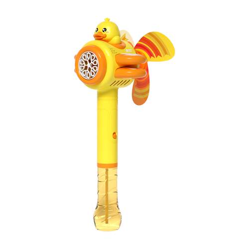 2025小黄鸭手持风车泡泡机全自动网红爆款无毒户外玩具夏天吹泡泡