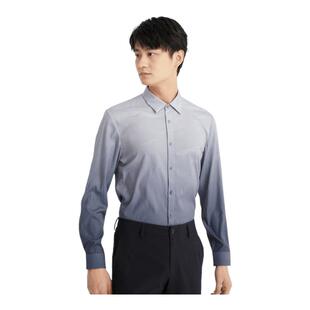 衬衫 利郎青年商务长袖 男2025秋通勤衬衣Q4CXC007 渐变肌理印花