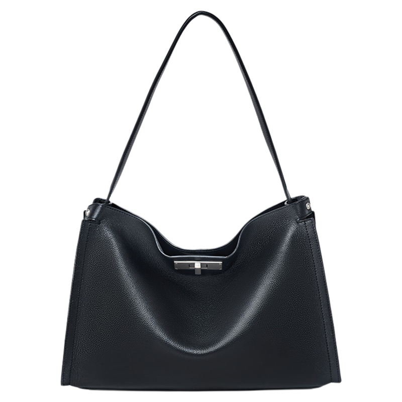 DISSONA迪桑娜女包 秋冬通勤大包凯莉包时尚手提单肩包真皮斜挎包