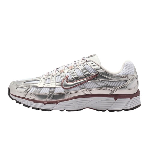 Nike耐克女鞋P-6000老爹鞋银白色网面运动鞋缓震跑步鞋BV1021-110