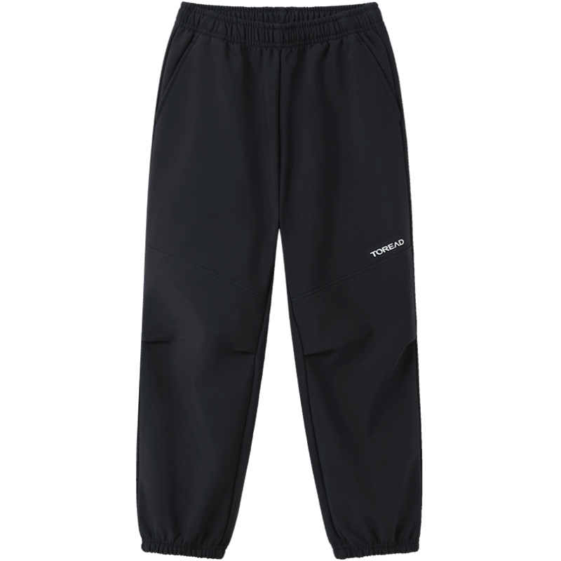 探路者儿童软壳裤男童秋冬保暖加绒运动裤女童户外防风防水冲锋裤