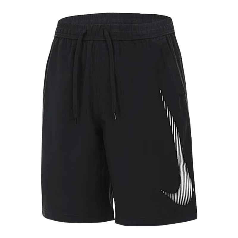 nike耐克短裤男2025夏新款跑步运动透气大勾梭织五分裤HJ4046-010