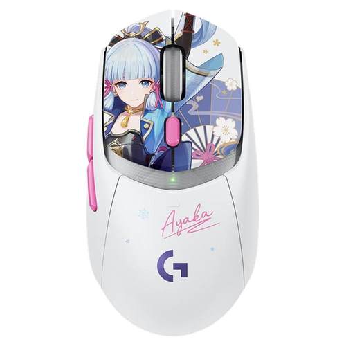 罗技G309原神联名定制款神里绫华无线双模游戏鼠标吃鸡打瓦专用