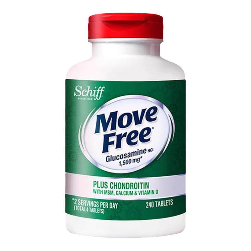 美国Move Free高钙氨糖维骨力软骨素加钙加维D3 240粒关节28年