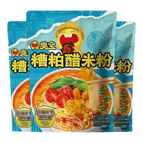 臭宝糟粕醋米粉269g*3袋夜宵速食