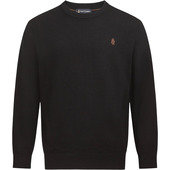 100%绵羊毛 暇步士男装 2025秋新款 纯色圆领针织衫 基础休闲毛衣