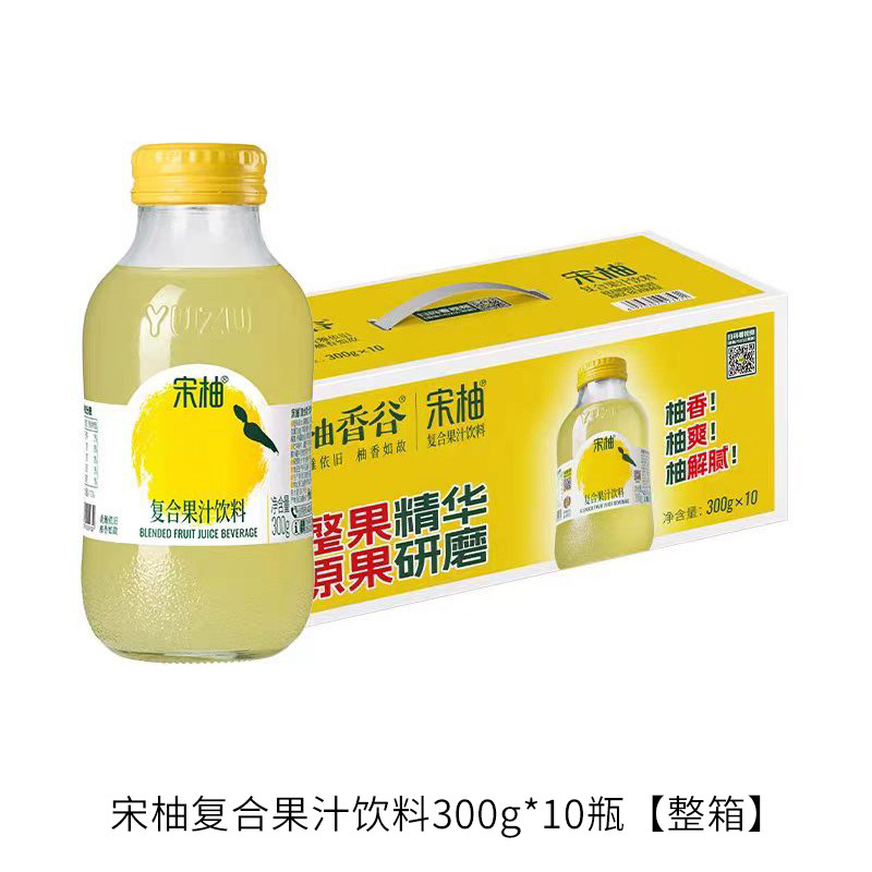 柚香谷宋柚复合果汁饮料300g瓶装图片