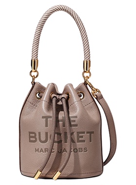 【季末折扣】MARC JACOBS/莫杰 BUCKET 中号牛皮纯色斜挎包水桶包