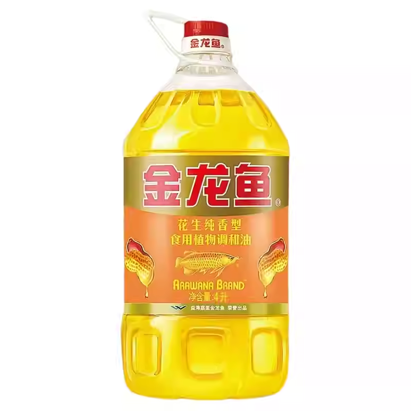 金龙鱼花生纯香调和油4L桶装食用油浓香花生家用炒菜油餐饮色拉油,粮油调味/速食/干货/烘焙,调和油,淘宝优惠券,粉丝福利购,淘宝优惠卷