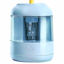 得力自动削笔器电动转笔刀小学生专用素描铅笔刀双电源儿童卷笔刀幼儿园刨笔绞笔削器削笔机全美术生可充电