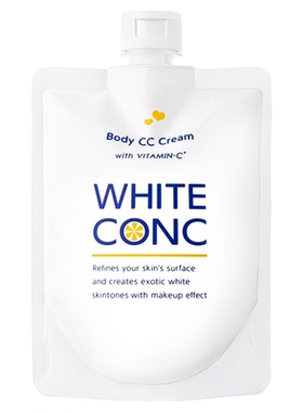 white conc身体乳CC霜按摩油匀净美肤焕亮保湿日本精华油全身通用